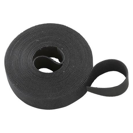 Mack 1072135 - velcro zwart 25mm 5m | 5 stuks