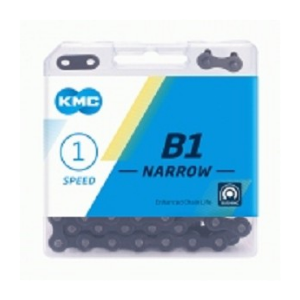KMC B1 Schmale schwarze Halskette 112 Schakels
