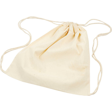 Creativ Firmentasche mit Kordelzug, Größe 37x41 cm, 115 g, hell natur, 3 Stück 1 Box