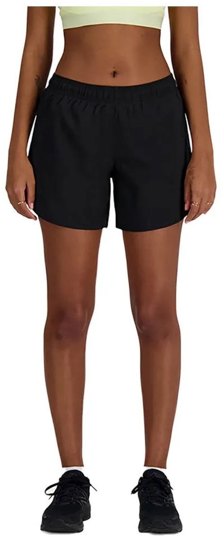 New balance sport essential short 5 dames sportbroek - black