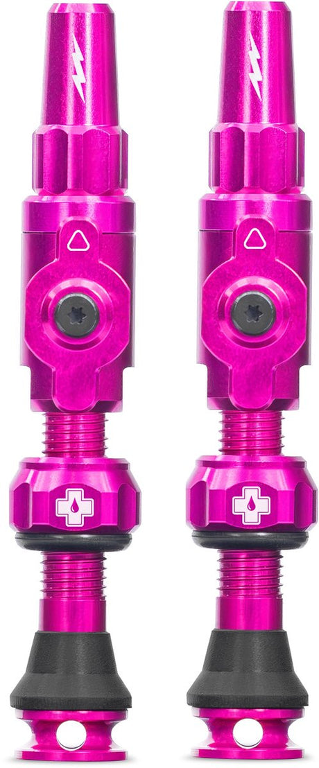 Muc-off Tubeless-Ventil Big Bore Lite Medium Pink Französisches Presta-Ventil 35 mm