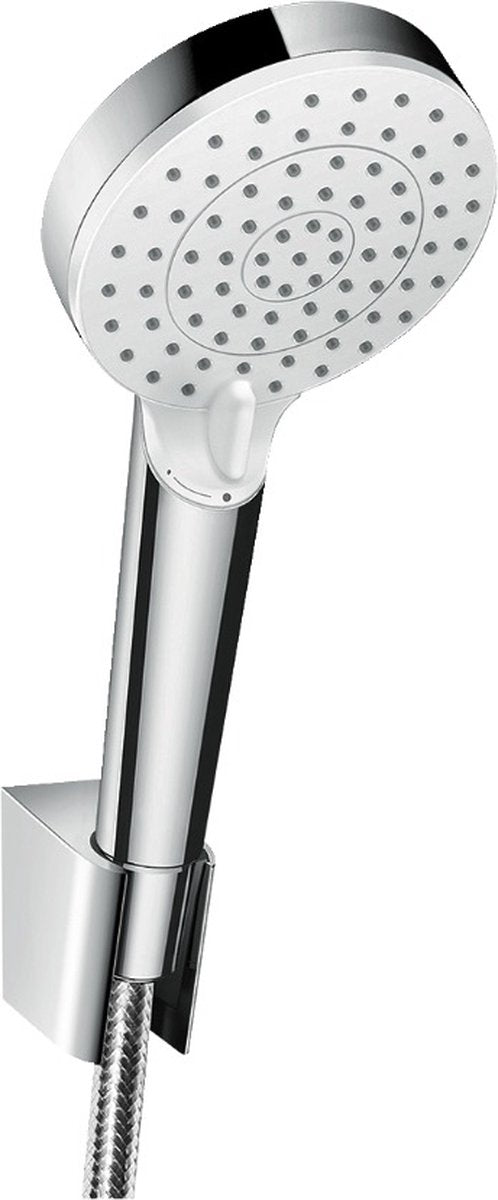 Hansgrohe Crometta Vario Porter-Brauseset Ecosmart mit Schlauch 125 cm weiß chrom