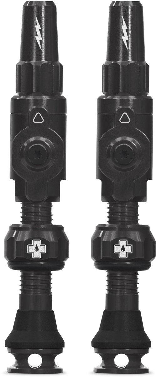 Muc-off Tubeless-Ventil Big Bore Lite Medium Schwarz Französisches Presta-Ventil 35 mm