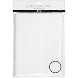 Creativ Firmentasche mit langem Henkel, Größe 38x42 cm, 130 g, weiß, 1 Stück