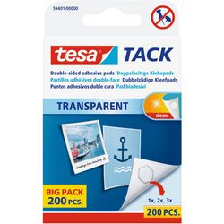 Doppelseitige Klebepads tesa transparent 200 Stück