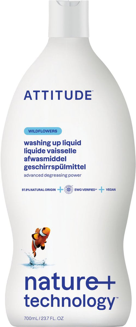 Attitude - nature+ washing up liquid wildflowers (9x)