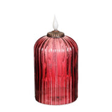 Ideas 4 seasons led kaars tracy ø7,7 x15 cm burgundy met timer
