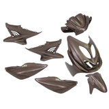 Kantenplatten-Set 9-teilig für Yamaha Aerox bis Baujahr 2014 – Audi braun