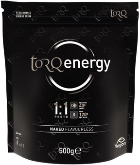 Torq 1:1 energy drink naked 500g pouch
