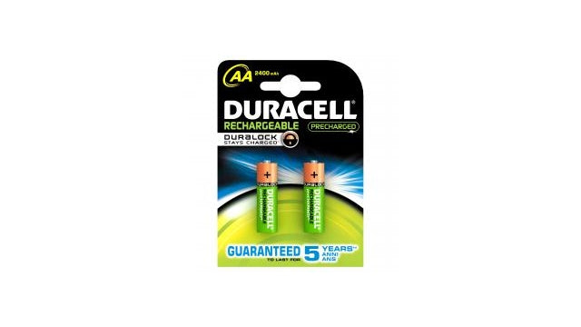 Duracell AA 2400 mAh vorgeladene wiederaufladbare Batterien 2 Stück