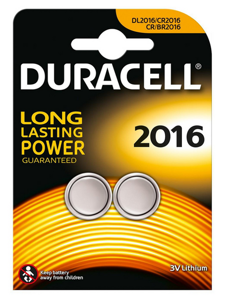 Duracell Batterie DL2016 Uhr PC6 P 2 Uhr