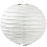 Creativ Company Reispapierlampe, rund, D 20 cm, weiß, 1 Stück