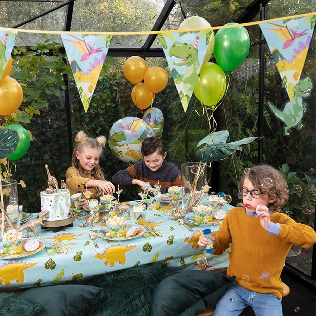 Boland Papierstrohhalme Dino Party 6 Stück