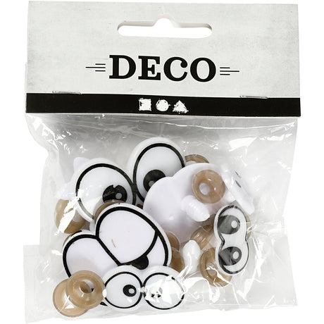 Creativ Company lustige Augen, Größe 2-3 cm, 9 Teile, 1 Box