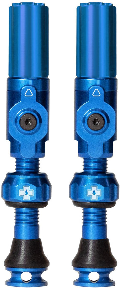 Muc-off Tubeless-Ventil Big Bore Hybrid Medium Blue Auto-Schräder-Ventil 35 mm