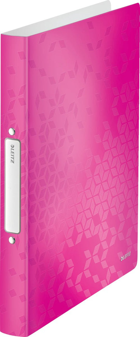 Leitz Wow Ringbinder flexibel A4 – 2-Ring für 190 Blatt – Rückenbreite 32 mm – Rosa