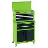 Draper -Werkzeuge Draper Tools Roller mit Toolbox 61.6x33x99.8 cm Grün