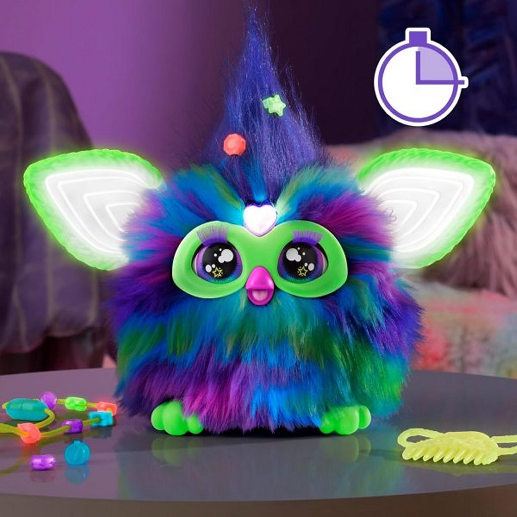 Furby Aurora Borealis leuchtet im Dunkeln + Licht und Ton