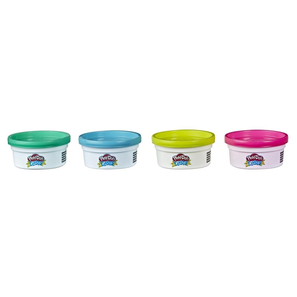 Play-Doh Elastix-Ton, 4 Töpfe
