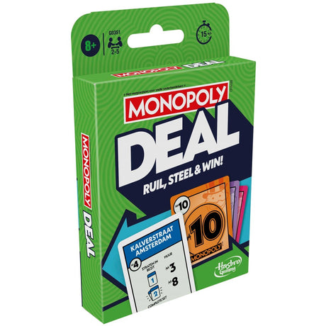 Hasbro Monopoly Deal Kartenspiel – Niederländische Ausgabe
