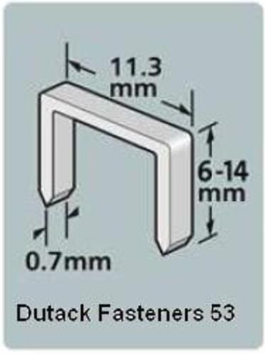 Dutack Heftklammernserie 53 cnk 6mm Blister 1000 Stk. - 5011012