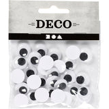 Creativ Company Kulleraugen, nicht selbstklebend, D 14 mm, 30 Stück 1 Box