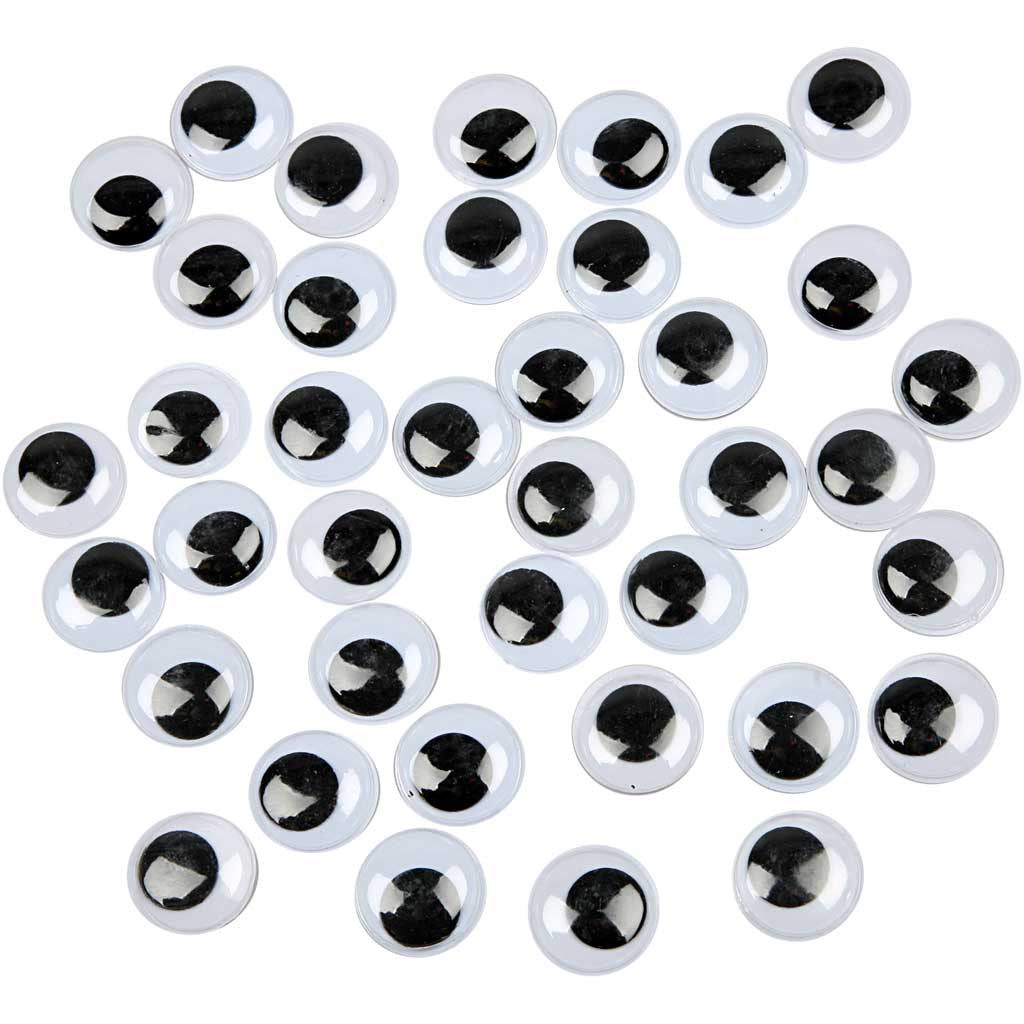 Creativ Company Kulleraugen, nicht selbstklebend, D 20 mm, 16 Stück, 1 Box