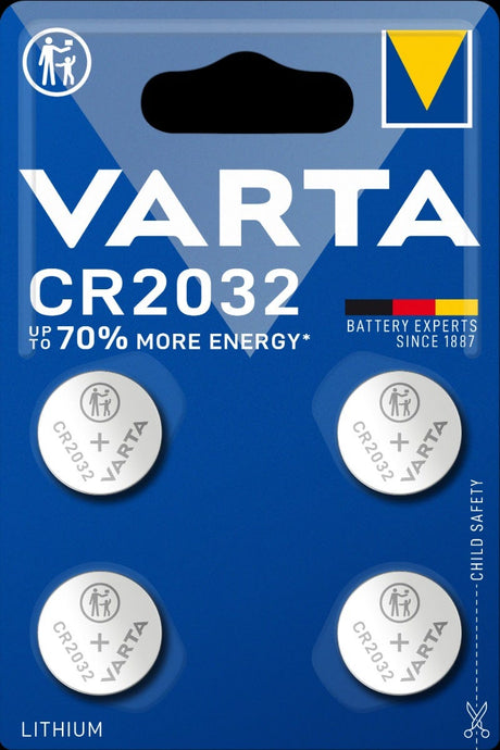 Varta Batterie Knopfzelle 2032 Blister (4)