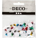 Creativ Company Kulleraugen, nicht selbstklebend, D 8-12 mm, 36 div. 1 Box