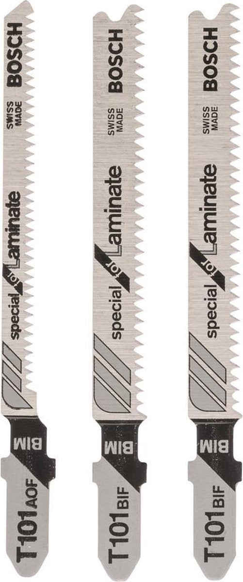 Bosch - 3-teiliges Stichsägeblatt-Set T-Schaft (2; t 101 bif); (1; t 101 aof)