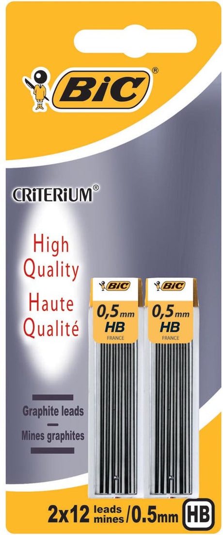 BIC-Kriterium - Bleistiftmine - HB - 0,5 mm - 24 Stück