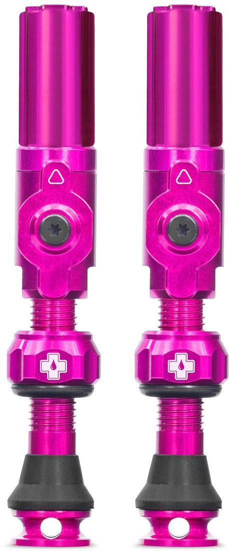 Muc-off Tubeless-Ventil Big Bore Hybrid Medium Pink Auto-Schräderventil 35 mm
