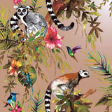 Niederländische Wandverkleidung niederländische Wandverkleidung Wallpaper Lemur Roségoud -gelenkt