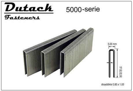 Dutack Heftklammern Serie 5000, 25 mm, Stahl, P 5000 (nml)