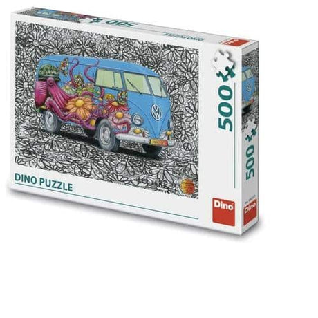 Dinotoys Dino-Puzzle – Hippies VW-Bus – 500 Teile