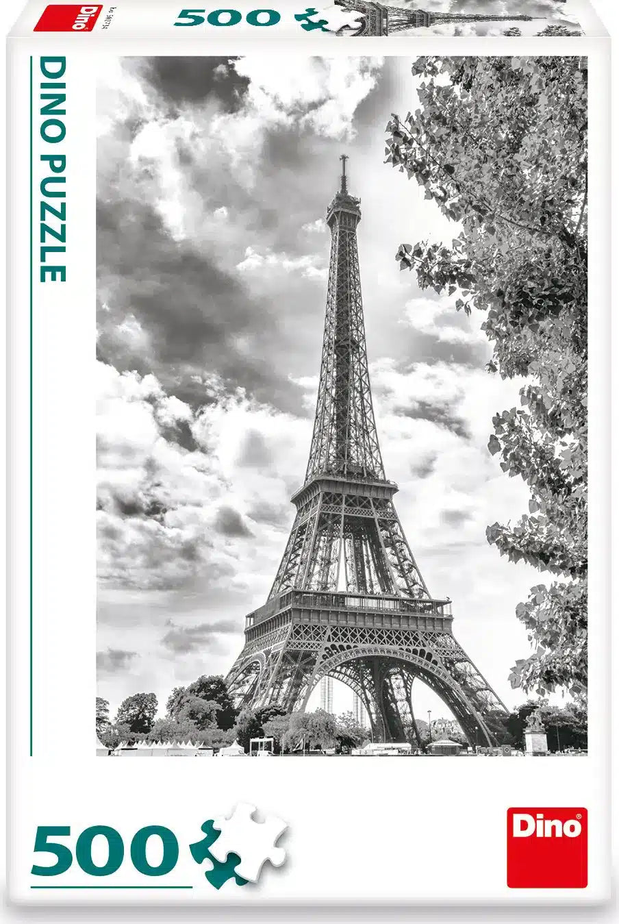 Dinotoys Dino-Puzzle schwarz-weißer Eiffelturm Paris – 500 Teile