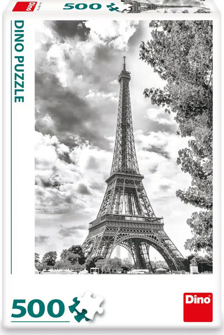 Dinotoys Dino-Puzzle schwarz-weißer Eiffelturm Paris – 500 Teile