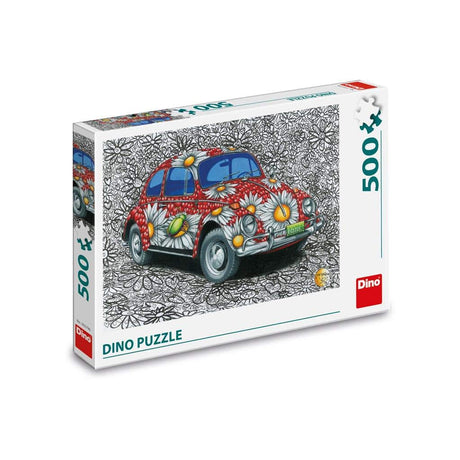 Dinotoys Dino-Puzzle bemalter VW-Käfer – 500 Teile