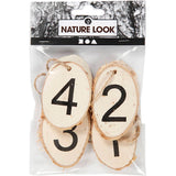 Creativ Company Holzscheiben mit Adventsfiguren, 4 Stück, 1 Box