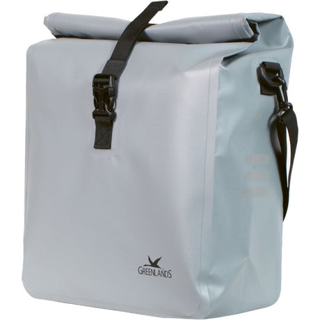 Greenlands einzelne Fahrradtasche im urbanen Stil, wasserdicht, 2 – 23 Liter, 31 x 50 x 15 cm – hellgrau