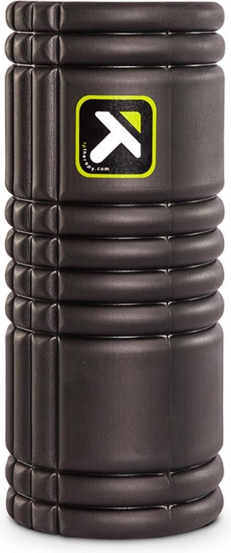 Triggerpoint – The Grid 1.0 Schaumstoffrolle – 33 cm – Schwarz – Schaumstoff – Massagerolle – Yoga – Pilates – Fitness