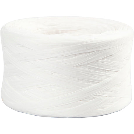Creativ Company Paper Raffia Yarn White, 100 m