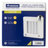 Renson 1006452 - afsluitbare ventilator met timer 7222t wit ø 125 | 2 stuks