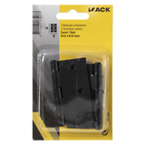 Mack 1071167 - 2 vierkante scharnieren zwart h63 x b63 mm | 5 stuks