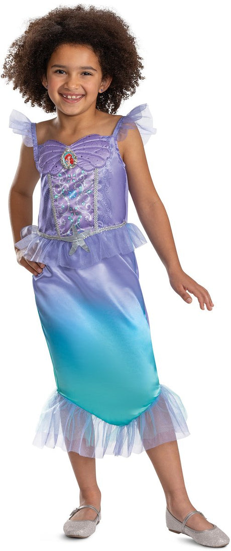 Verkleidung Disney Prinzessin Ariele die kleine Meerjungfrau klassisches Kinderkostüm XS (3-4 Jahre)