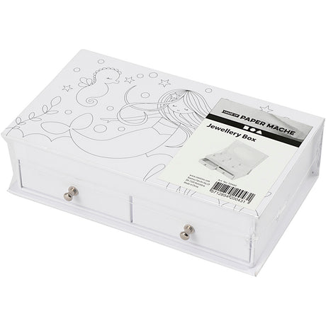 Kreativunternehmen https: www.cchobby.nl Schmuckschatulle-Größe-18x10-5x5-cm-weiß-1-teilig
