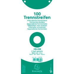 Trennstreifen Exacompta 13305b Karton weiß