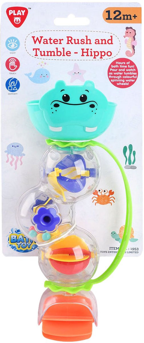 Playgo Wassermühle Nilpferd mit Saugnäpfen