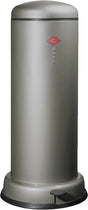 Wesco großer Baseboy-Abfallbehälter mit Soft-Close | 30 Liter | Metall - Graphit | Treteimer