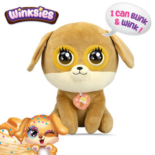 Silverlit Winksies Caramel Welpe – interaktives Kuscheltier in einem Eisbecher